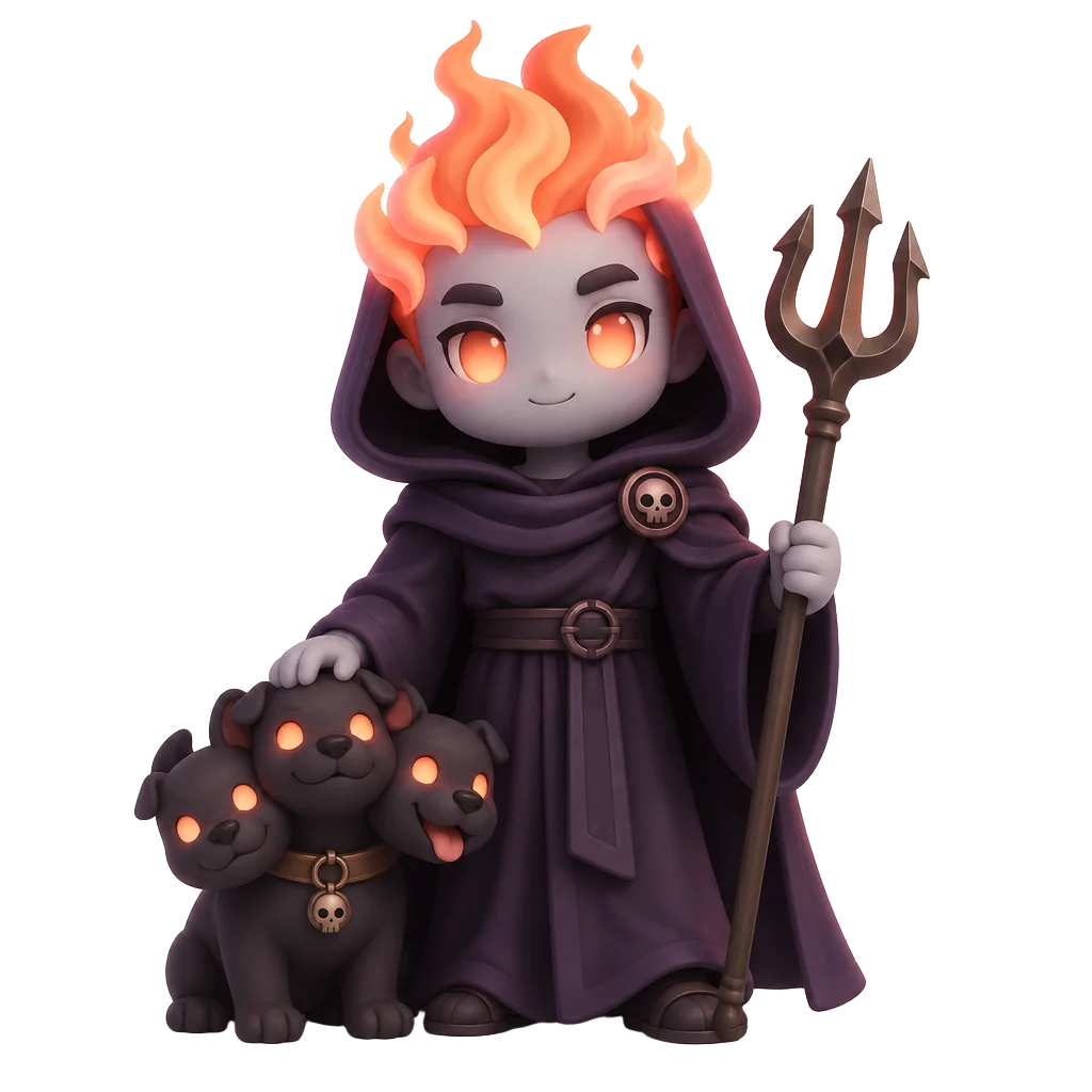 Hades, the Hades Agent mascot